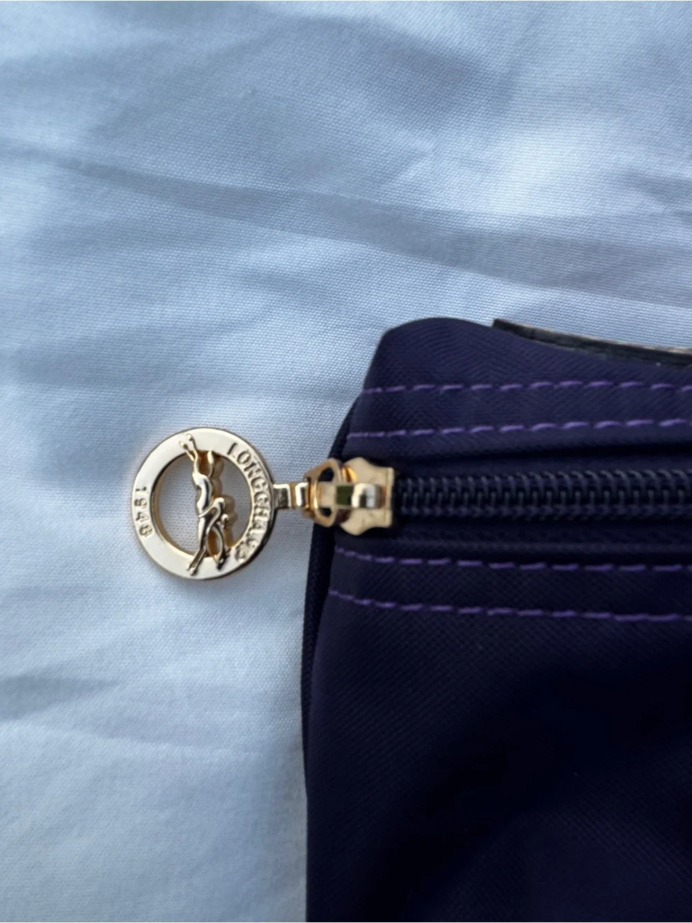 Longchamp Le Pilage Cosmetics Bag - Purple
